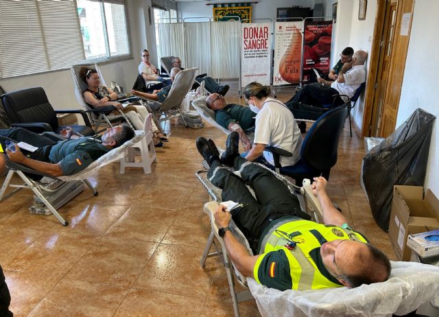 La Guardia Civil colabora altruistamente en la campaña de donación de sangre en Murcia 2023 - 3, Foto 3