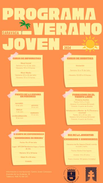 La edición de verano de la programación Caravaca Joven ofrece alternativas de ocio y formación para niños y jóvenes - 1, Foto 1