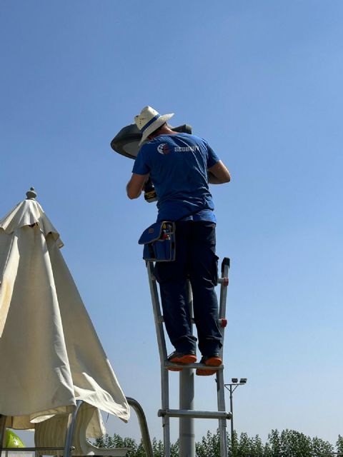 Instaladas las cámaras de seguridad y los sensores de movimiento en las piscinas de verano de Puerto Lumbreras - 1, Foto 1