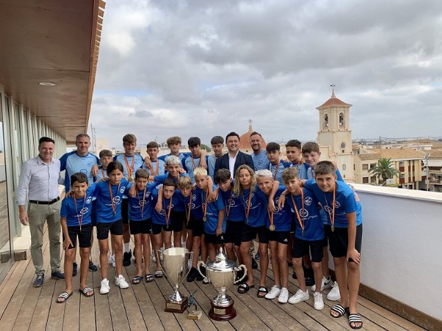 El alcalde recibe a los equipos alevín e infantil del Playas San Javier tras proclamarse campeones de España - 1, Foto 1