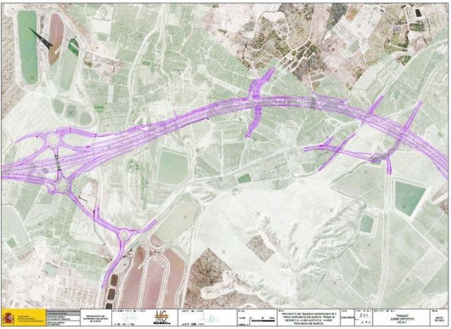 Inversión de 9,5 millones extra en el tramo de Alguazas del Arco Noroeste por parte del Ministerio de Transportes - 1, Foto 1