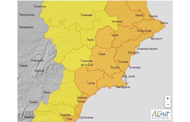 Meteorología actualiza aviso de fenómeno adverso nivel naranja-amarillo por lluvias y tormentas hoy, Foto 1