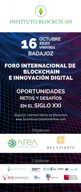 El Foro Internacional de Blockchain reunirá en Badajoz a más de 300 empresas y profesionales - 2, Foto 2