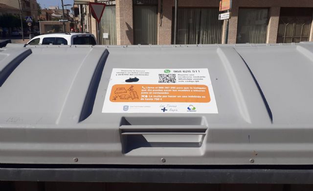 Vinilos informativos en los contenedores de Las Torres de Cotillas para facilitar el reciclaje - 4, Foto 4