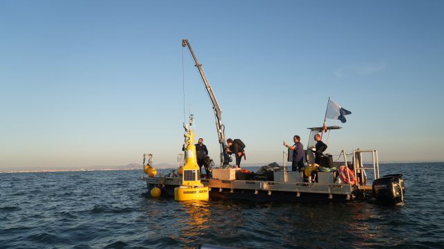 Investigadores europeos, liderados por la UCAM, instalan la primera boya inteligente en el Mar Menor - 1, Foto 1