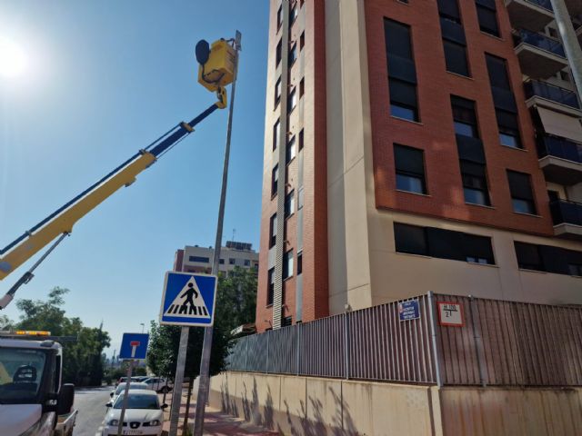 El Ayuntamiento renueva 185 puntos de luz en Churra y Espinardo para reducir el consumo energético y la factura eléctrica - 1, Foto 1