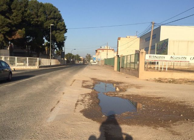 Ahora Murcia propone la creación de una acera y un carril bici entre el Palmar y Sangonera la Verde - 1, Foto 1