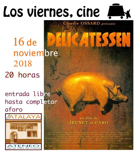 Cine forum delicatessen, originalidad y exceso para Los viernes cine - 1, Foto 1