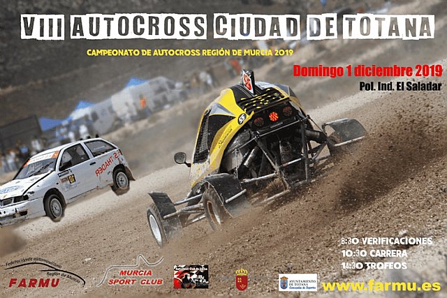 The 8th edition of the "Autocross City of Totana" will take place on December 1