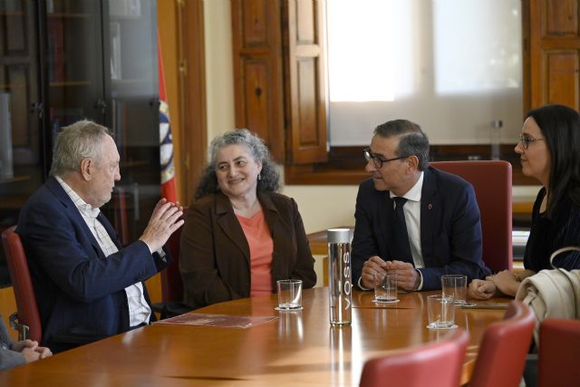 El rector de la Universidad de Murcia recibe a Michael Fullan, referente internacional en educación - 2, Foto 2