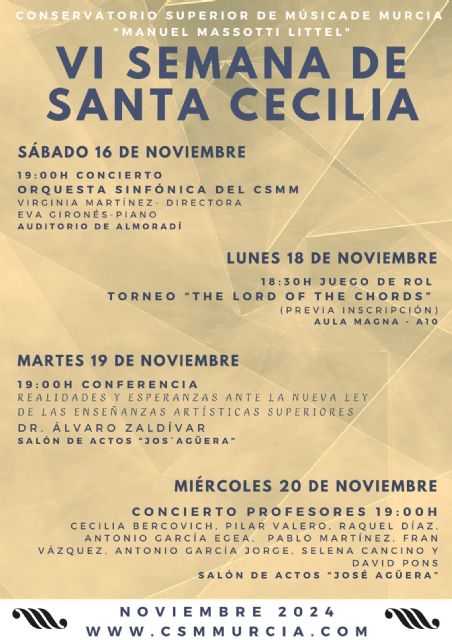 El Massotti celebra Santa Cecilia con un concierto de profesores que, por primera vez, recaudará fondos y los destinará a los alumnos del centro afectados por la DANA - 1, Foto 1