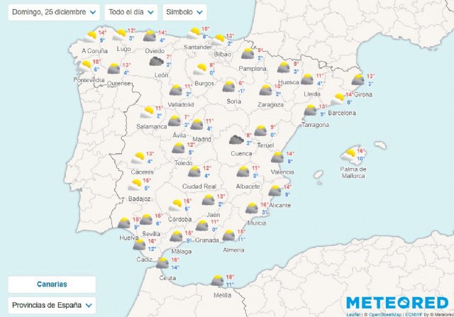 Meteored trae las primeras tendencias meteorológicas para los días de Navidad - 1, Foto 1