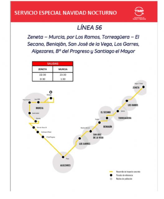 Las pedanías tendrán, los fines de semana de Navidad, un nuevo servicio nocturno de autobús sin coste para los usuarios - 2, Foto 2