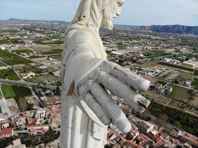 Huermur denuncia el mal estado del Cristo de Monteagudo - 1, Foto 1