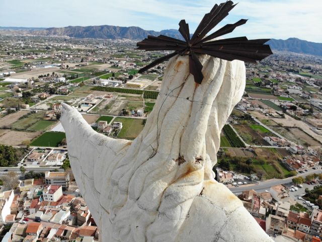 Huermur denuncia el mal estado del Cristo de Monteagudo - 4, Foto 4