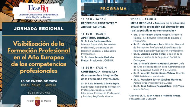 Ucoerm organiza una jornada regional para desgranar la nueva Ley de Formación Profesional y la situación del alumnado en prácticas - 1, Foto 1