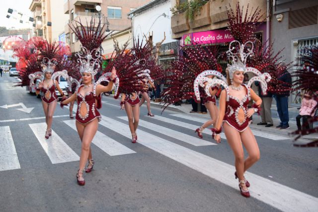 La Peña Tymbalia de Mula gana el desfile de peñas visitantes de Mazarrn, Foto 1