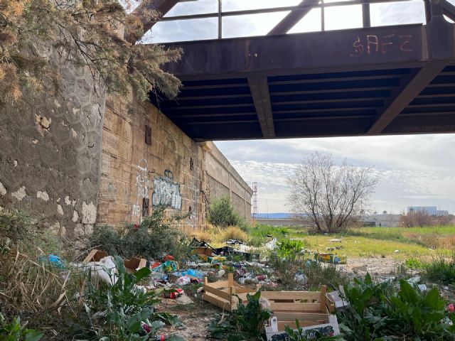 El PSOE denuncia la situación de abandono y desidia del entorno del Puente de Hierro que se ha convertido en un vertedero - 2, Foto 2