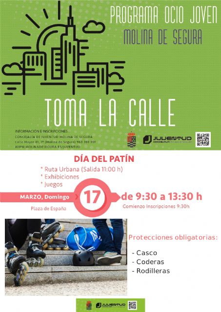 La Concejalía de Juventud de Molina de Segura organiza el Día del Patín 2019 el domingo 17 de marzo - 1, Foto 1