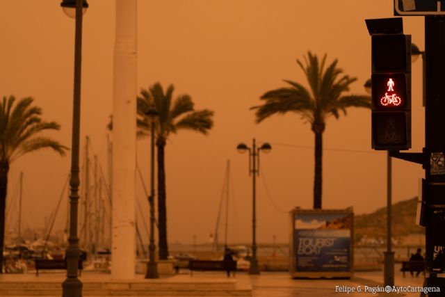 Nivel 3 de alerta en Cartagena por la intrusión de polvo sahariano - 1, Foto 1