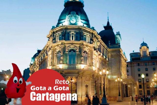 Cartagena acoge el Reto Gota a Gota, una campaña nacional de donacion de sangre que se celebrara el sabado en el Palacio Consistorial - 1, Foto 1