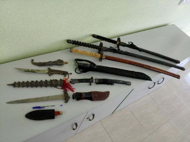 La Policia Local de Cartagena interviene una katana a un individuo con antecedentes psiquiatricos - 1, Foto 1