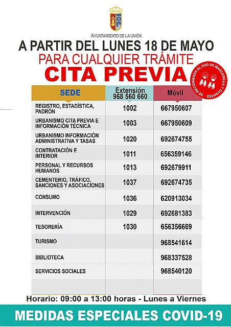 El Ayuntamientopone a disposición de los ciudadanos el servicio de cita previa para realizar los trámites administrativos de manera presencial - 1, Foto 1