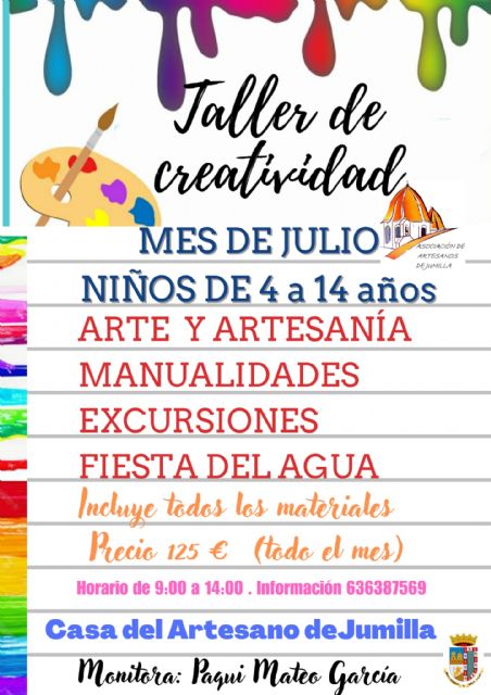 Presentados los talleres infantiles de verano de la Casa del Artesano de Jumilla - 3, Foto 3