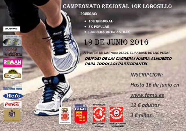 Últimos días para inscribirte en la Carrera Popular 10K-5K y Cto. Regional de 10K en Ruta - 1, Foto 1