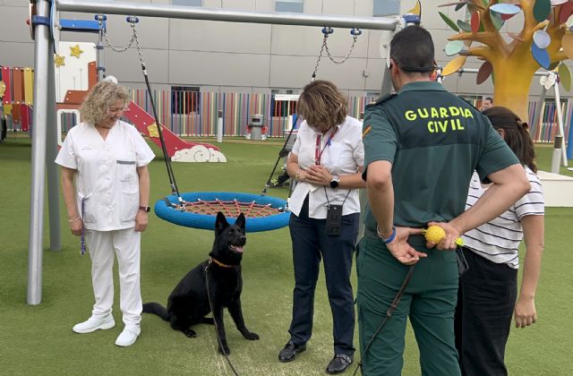 La Guardia Civil realiza una exhibición de medios en el Hospital Materno Infantil de la Arrixaca - 5, Foto 5