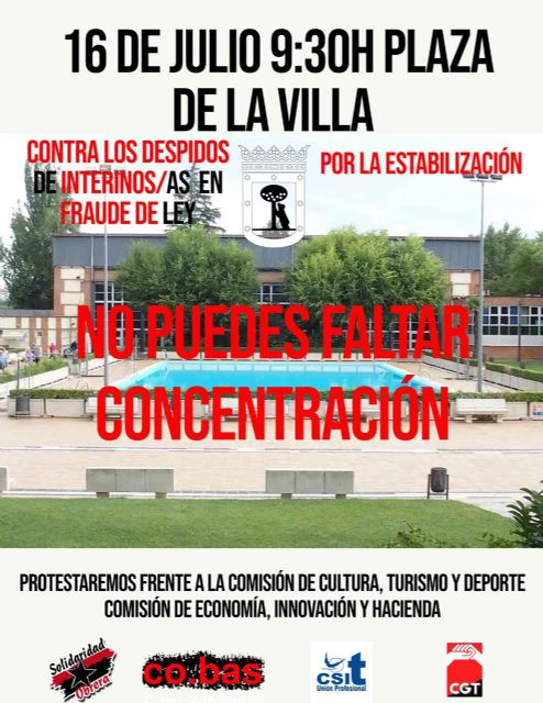 Continúan las movilizaciones contra los despidos masivos en piscinas municipales de Madrid, resultado del proceso de estabilización - 1, Foto 1