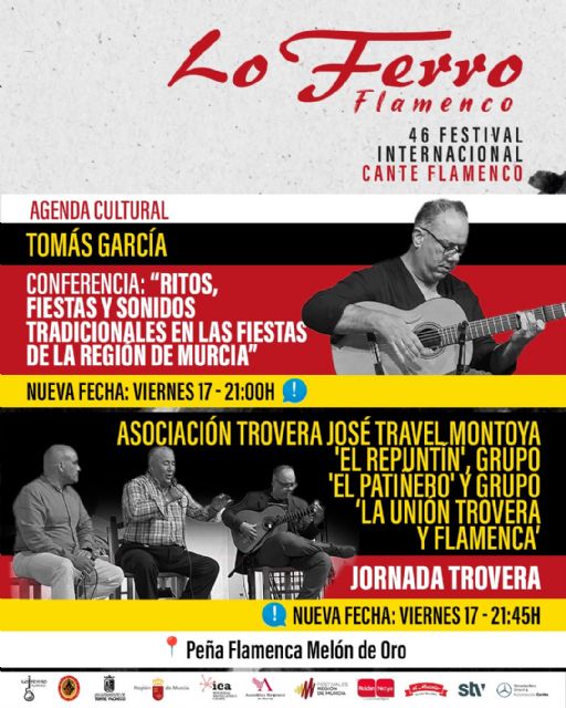 La Final del Mundial modifica el horario de las primeras actividades del 46° Festival Internacional de Cante Flamenco de Lo Ferro La Final del Mundial modifica el horario de las primeras actividades del 46° Festival Internacional de Cante Flamenco de Lo Ferro