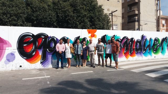 Nonduermas estrena un grafiti para celebrar el 25 aniversario del Open Nacional de la pedanía - 1, Foto 1
