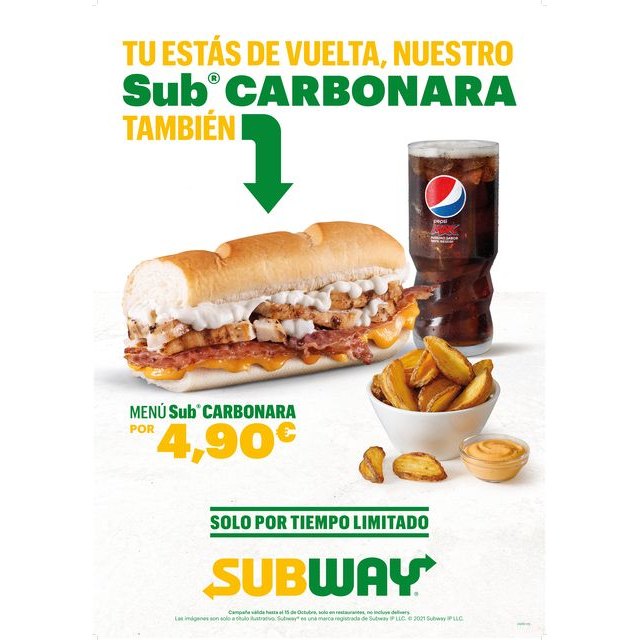 Subway llena de sabor la vuelta a la rutina - 1, Foto 1