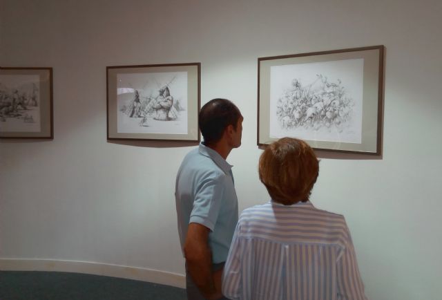 La Biblioteca Regional de Murcia acoge una exposición de dibujos sobre 'Don Quijote' - 1, Foto 1