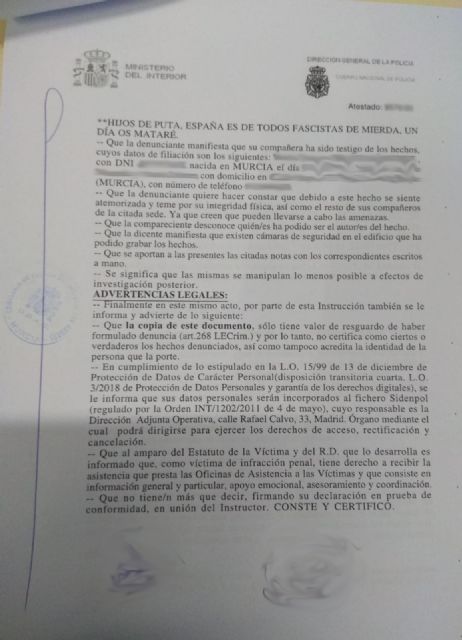 VOX interpone una denuncia por las amenazas e insultos recibidos contra el partido y sus militantes - 2, Foto 2