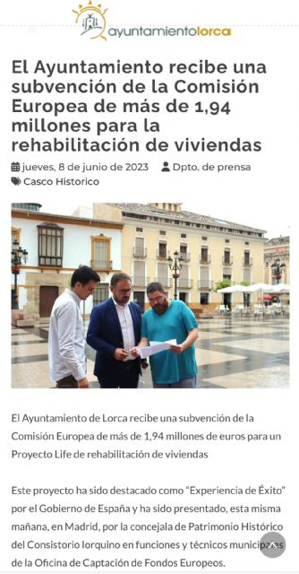 El PP de Lorca sigue apropiándose de los proyectos de vivienda diseñados y financiados el PSOE - 1, Foto 1