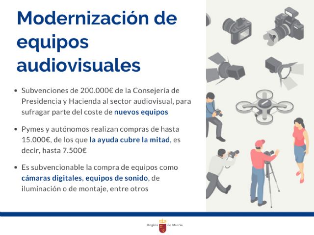 La Comunidad recibe más de un centenar de solicitudes de ayudas para adquirir equipos audiovisuales - 1, Foto 1