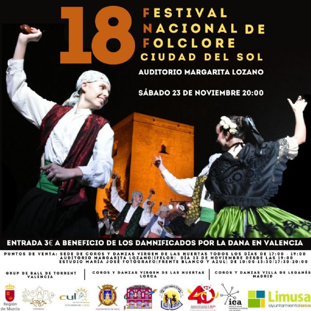 El Festival Nacional de Folclore 'Ciudad del Sol' se realizará este año en el Auditorio Margarita Lozano a favor de los afectados por las inundaciones de Valencia - 1, Foto 1