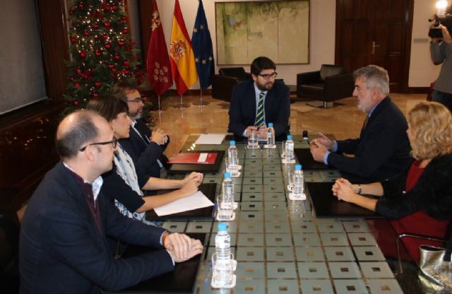 La Junta del Colegio de Arquitectos mantiene una reunión con López Miras en la que expone la situación del sector y solicita agilización administrativa - 1, Foto 1