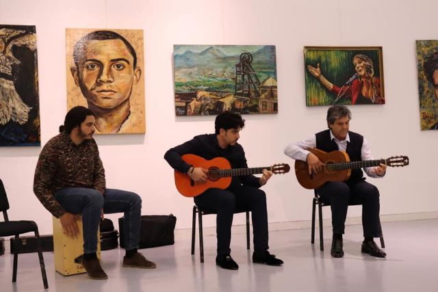 Más de un millar de personas han visitado ya la exposición Los poetas del flamenco del pintor Pedro Juan Rabal - 1, Foto 1