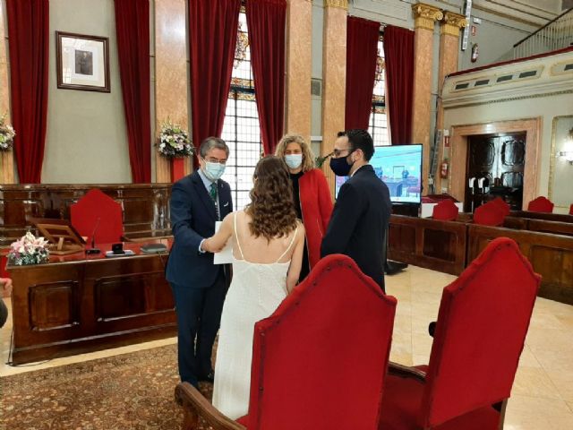 El Ayuntamiento celebra cuatro bodas civiles adaptadas a la nueva normativa sanitaria - 2, Foto 2