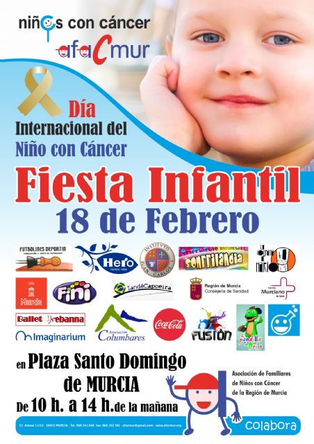 AFACMUR celebrará una fiesta infantil en la Plaza Santo Domingo (Murcia) para conmemorar el Día Internacional del Niño con Cáncer, - 1, Foto 1