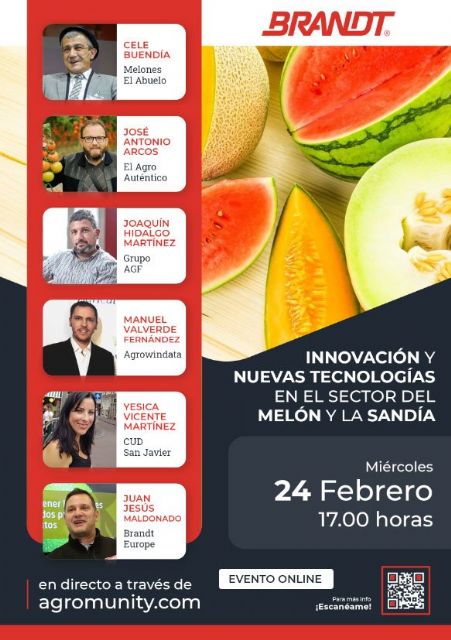 Brandt organiza un webinar para analizar la innovación y nuevas tecnologías en el sector del melón y la sandía - 1, Foto 1