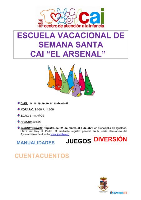 El próximo lunes se abren las inscripciones para participar en la Escuela de Semana Santa del CAI - 1, Foto 1