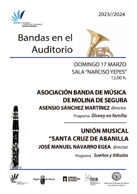 Nuevo concierto del ciclo Bandas en el Auditorio con un programa con música de Disney y sobre sueños y fábulas - 1, Foto 1