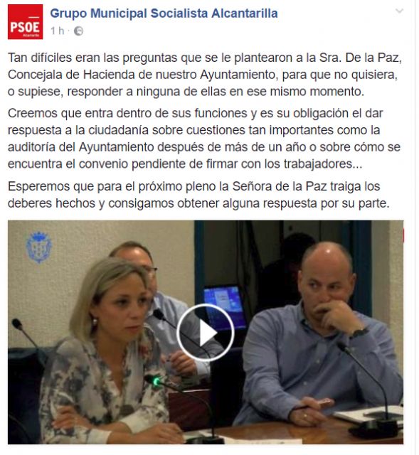 PP: El Partido Socialista de Alcantarilla no conoce el Reglamento Orgánico de su propio Ayuntamiento - 1, Foto 1