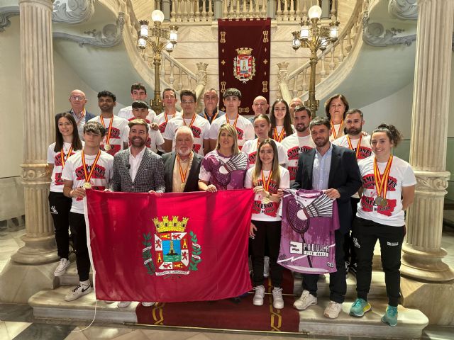 Recepción al Club Bádminton Puertas Padilla de Cartagena por su ascenso a División de Honor - 1, Foto 1