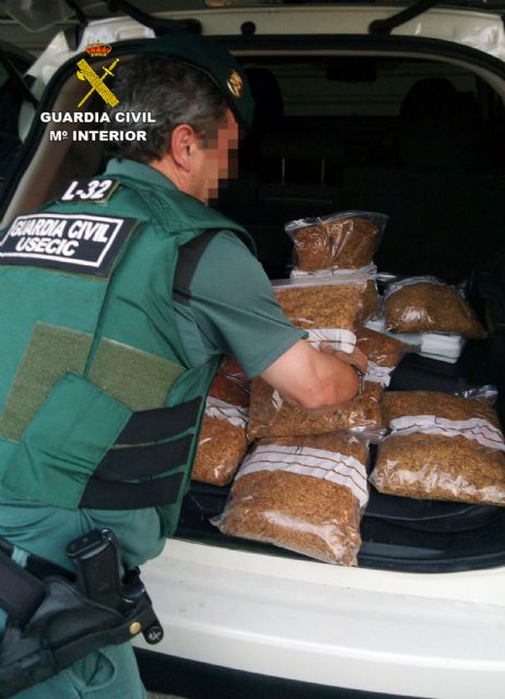 La Guardia Civil se incauta en Murcia de 10 kilos de picadura de tabaco de contrabando - 1, Foto 1