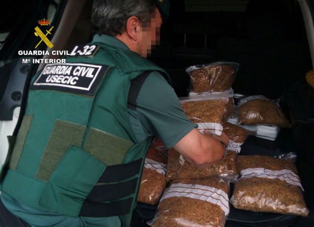 La Guardia Civil se incauta en Murcia de 10 kilos de picadura de tabaco de contrabando - 4, Foto 4